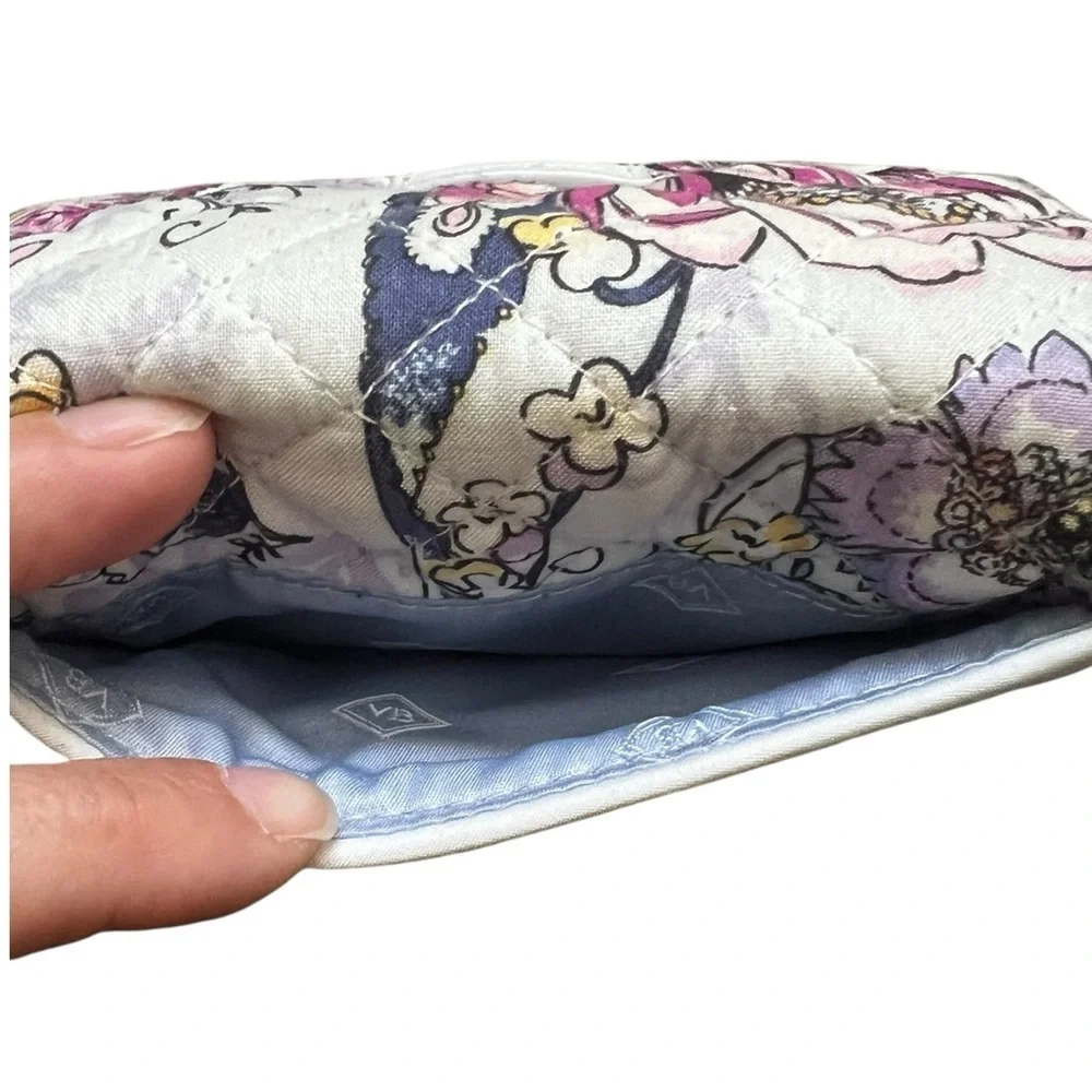 Vera Bradley Floral Quilted Women's Wallet - Pink and White EUC